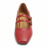 Ballet Flats Double Strap Comfortable Office Casual Walking Wear