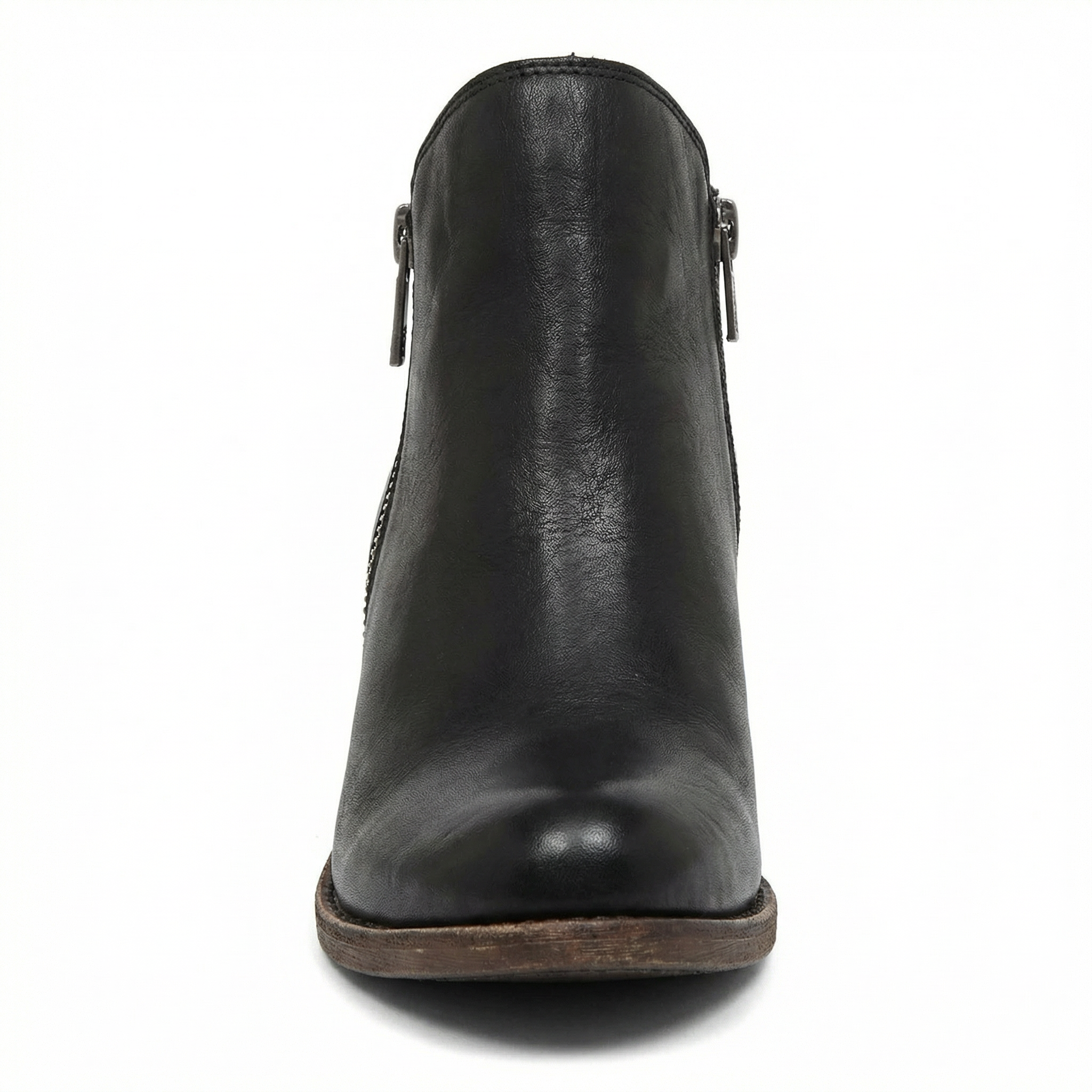 Chelsea ankle boots with side zipper and slip-on design