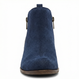 Chelsea ankle boots with side zipper and slip-on design