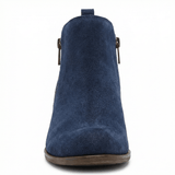 Chelsea Ankle Boots Vintage Style Side Zipper Slip-On Round Toe Low Heel - Mateo & Eliana