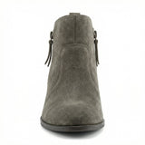 Chelsea Ankle Boots Vintage Style Side Zipper Slip-On Round Toe Low Heel - Mateo & Eliana