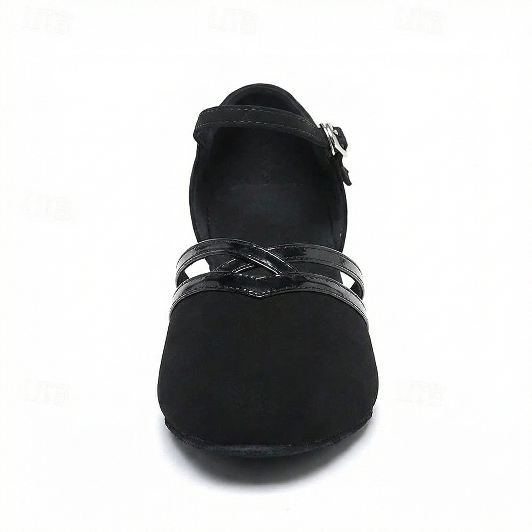 Women's dance sandals with ankle strap and stable block heel