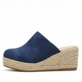 Espadrille Wedge Sandals Slip-On Mule Cushioned Footbed Non-Slip Rubber Sole - Mateo & Eliana