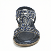 Sandals Women's Boho Flat Open Toe Arch Support Adjustable Buckle Straps - Mateo & Eliana