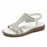 Sandals Women's Boho Flat Open Toe Arch Support Adjustable Buckle Straps - Mateo & Eliana