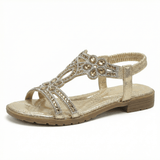 Sandals Women's Boho Flat Open Toe Arch Support Adjustable Buckle Straps - Mateo & Eliana