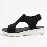 Women's Knit Sport Sandals with Cushioned Footbed and Slip-On Design