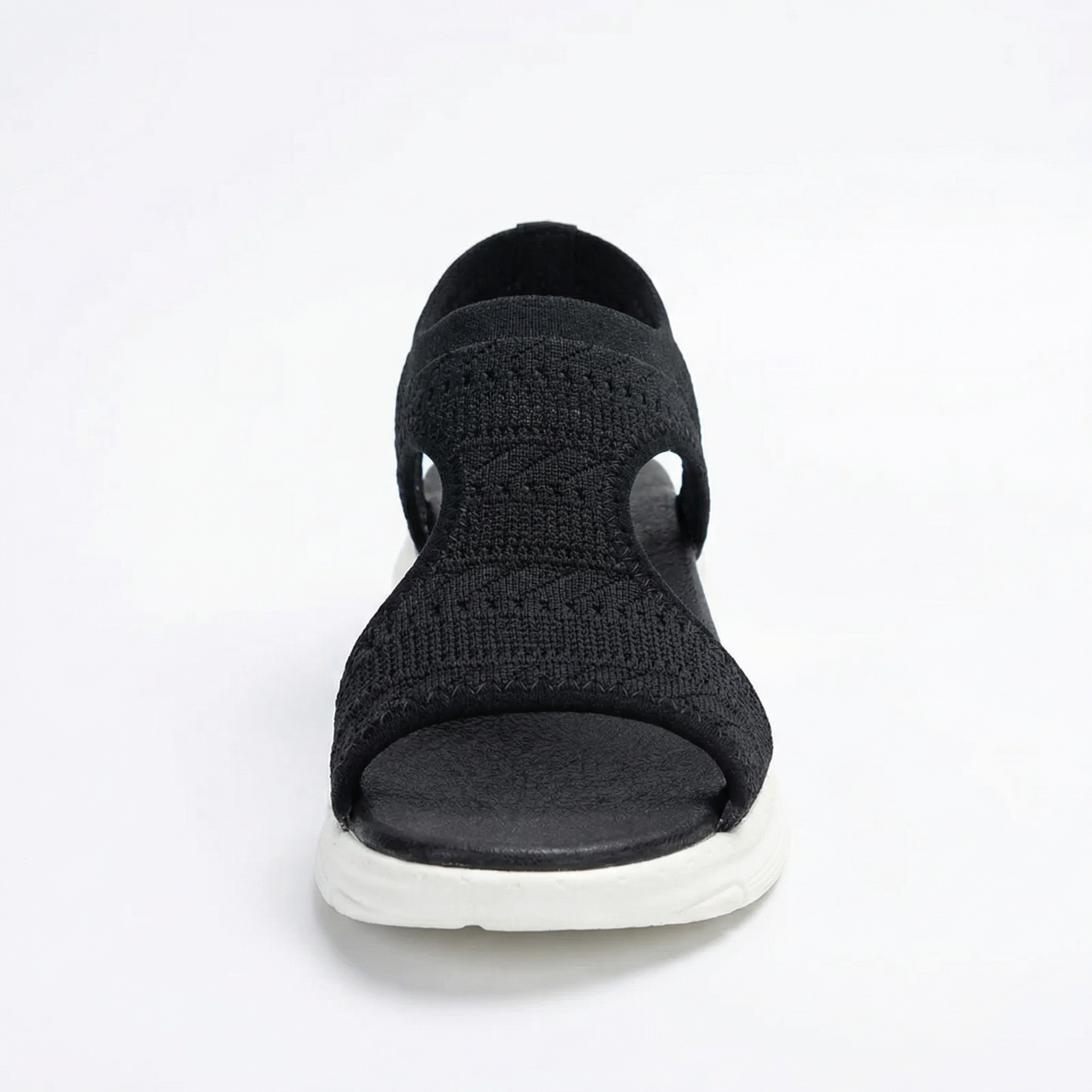 Women's Knit Sport Sandals with Cushioned Footbed and Slip-On Design