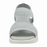 Women's Knit Sport Sandals with Cushioned Footbed and Slip-On Design