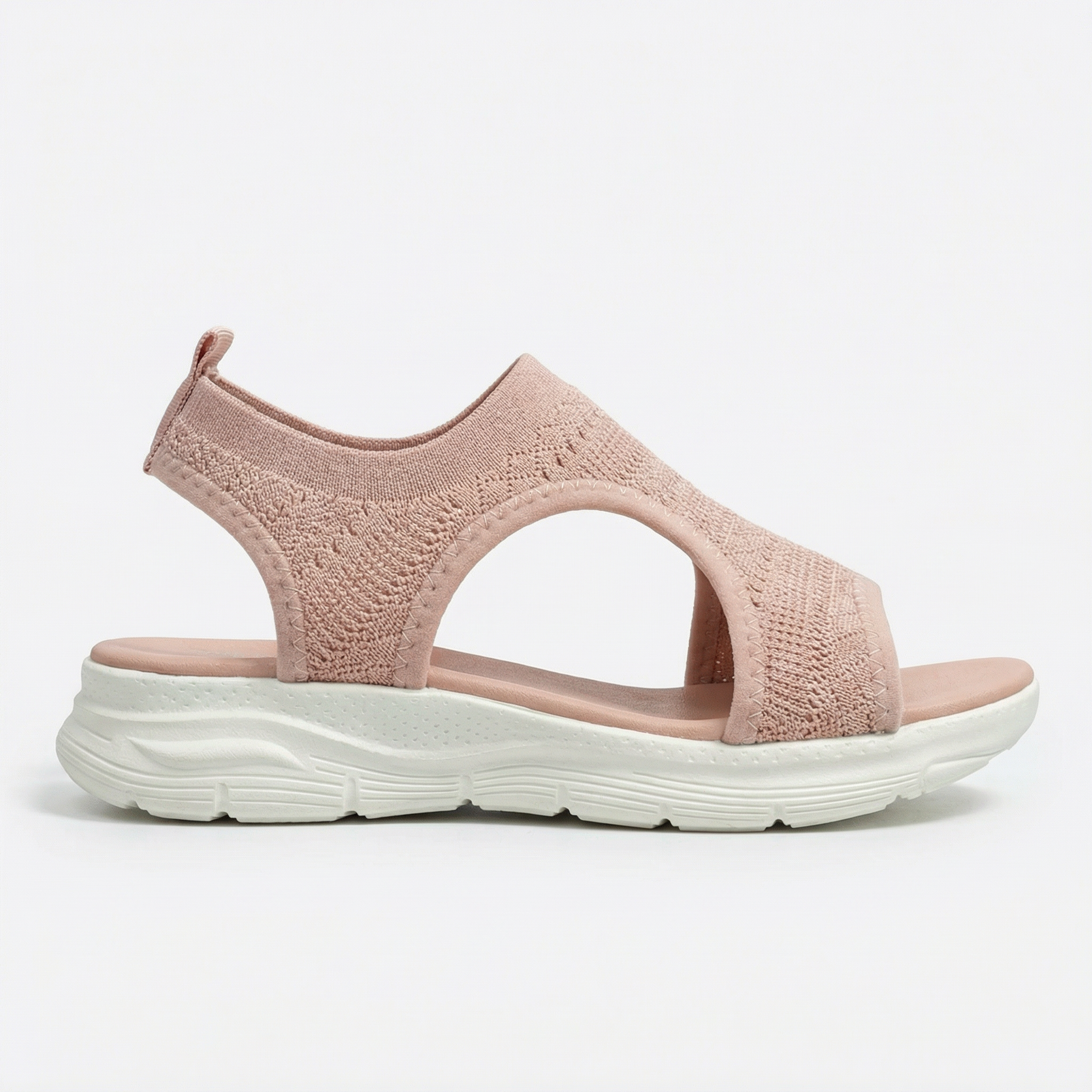 Women's Knit Sport Sandals with Cushioned Footbed and Slip-On Design