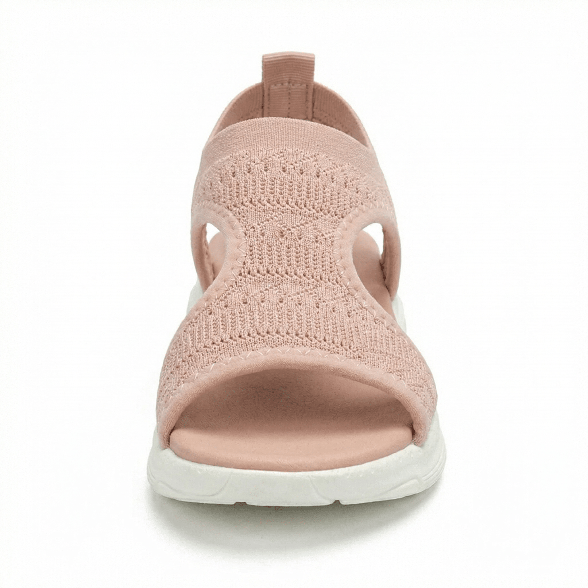 Sandals Women's Knit Slip-On Cushioned Footbed Open Toe Lightweight Walking Summer - Mateo & Eliana