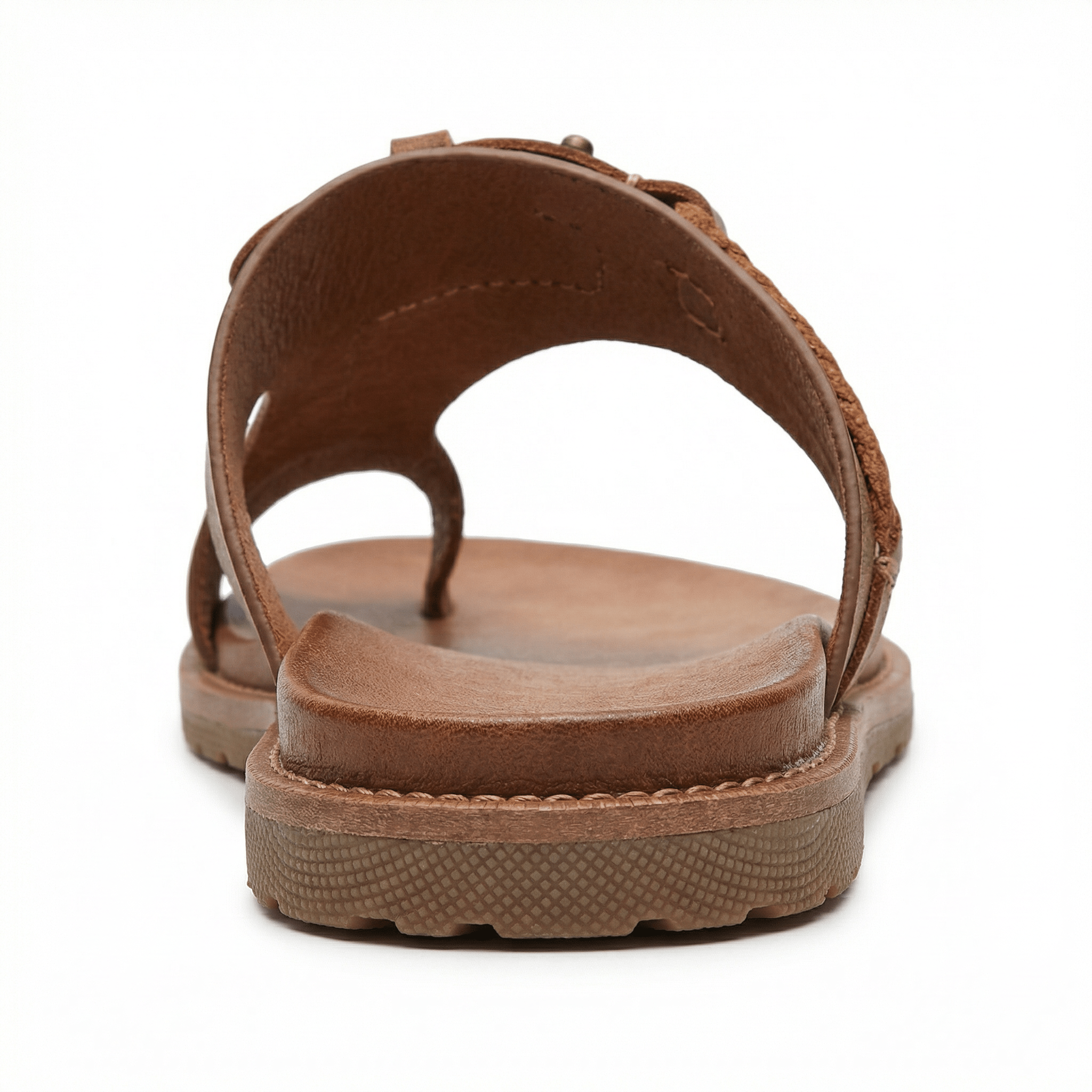 Slide Sandals Women's Vegan Leather Cushioned Footbed Slip-On Flat Summer - Mateo & Eliana