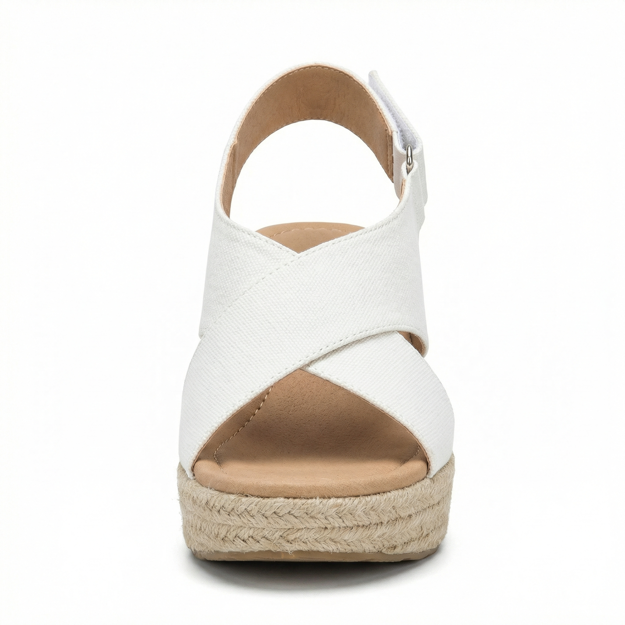 Wedge espadrilles with cushioned footbed for women