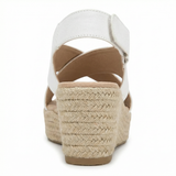 Wedge espadrilles with cushioned footbed for women