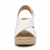 Wedge Espadrilles Cushioned Footbed Slip-On Casual Summer Shoes for Women - Mateo & Eliana