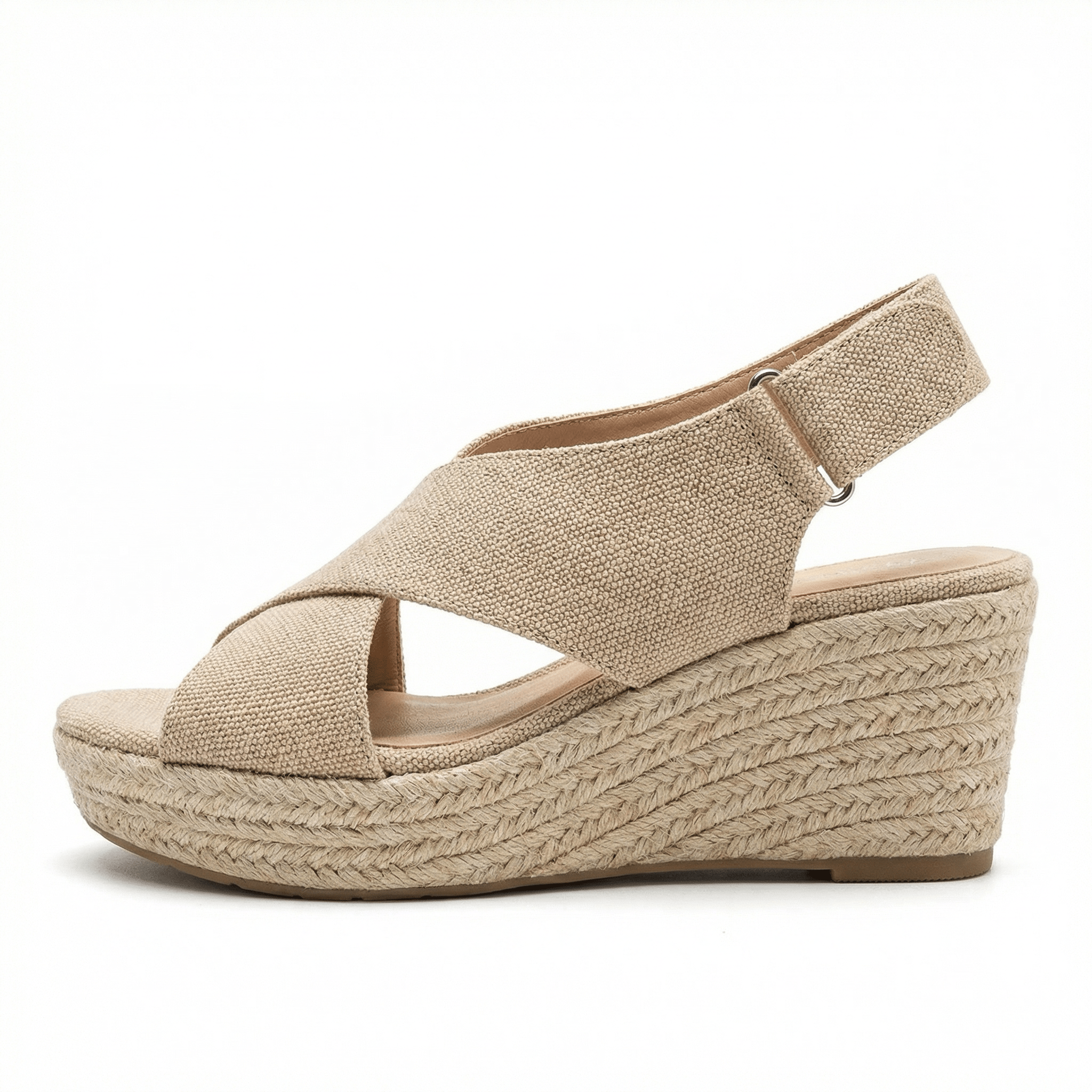 Wedge Espadrilles Cushioned Footbed Slip-On Casual Summer Shoes for Women - Mateo & Eliana