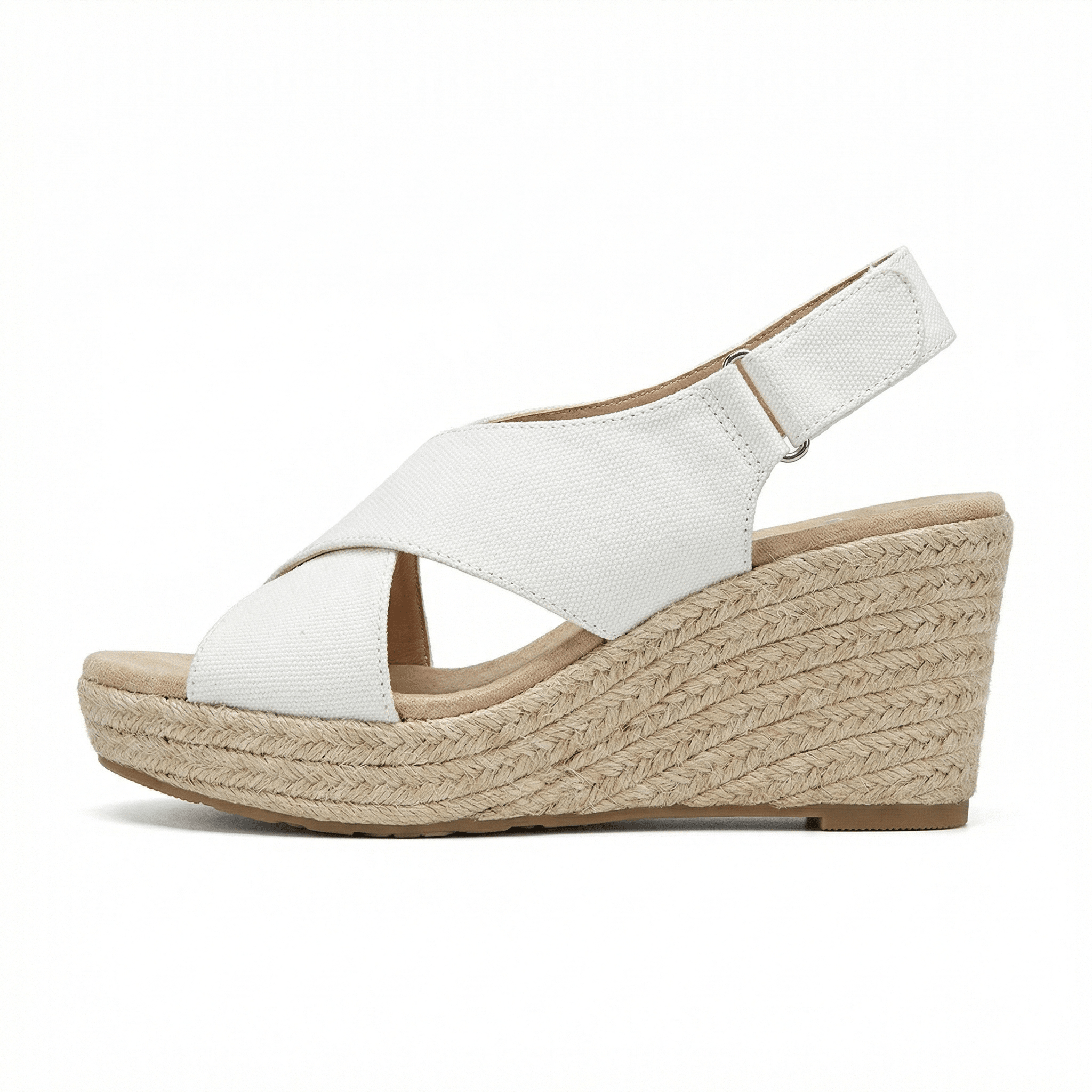 Wedge Espadrilles Cushioned Footbed Slip-On Casual Summer Shoes for Women - Mateo & Eliana