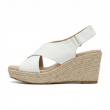 Wedge Espadrilles Cushioned Footbed Slip-On Casual Summer Shoes for Women - Mateo & Eliana