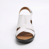 Women's open toe low heel sandals with arch support