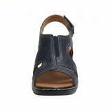 Women's open toe low heel sandals with arch support