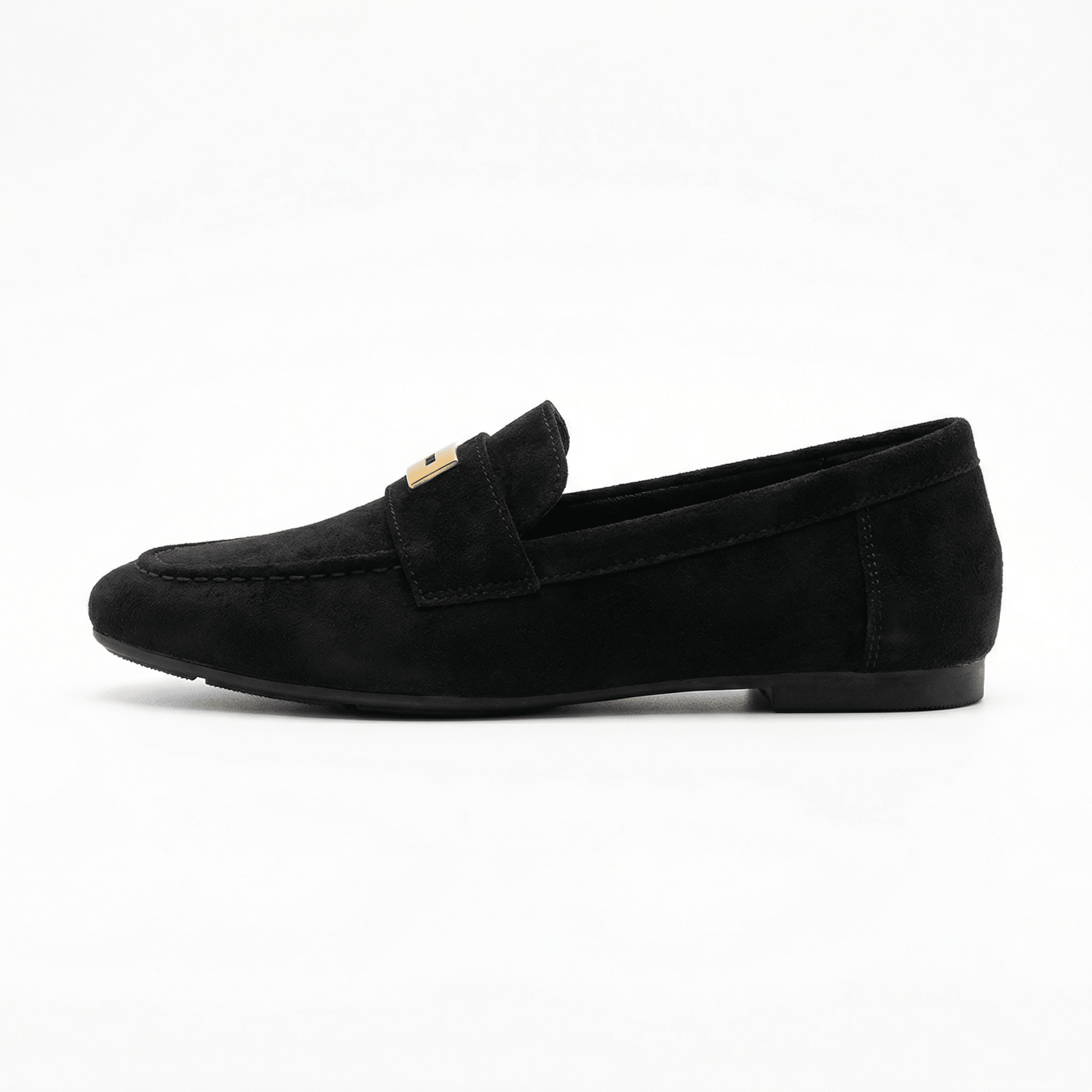 Women's Suede Loafers Classic Slip-On Round Toe Flat Comfort Sole - Mateo & Eliana
