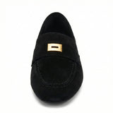 Women's Suede Loafers Classic Slip-On Round Toe Flat Comfort Sole - Mateo & Eliana