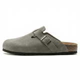 Women's Vegan Leather Sandals Classic Slip-On Comfortable Fit Flat Sole Everyday Wear - Mateo & Eliana