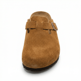 Women's Vegan Leather Sandals Classic Slip-On Comfortable Fit Flat Sole Everyday Wear - Mateo & Eliana