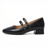 Ballet Flats Double Strap Comfortable Office Casual Walking Wear