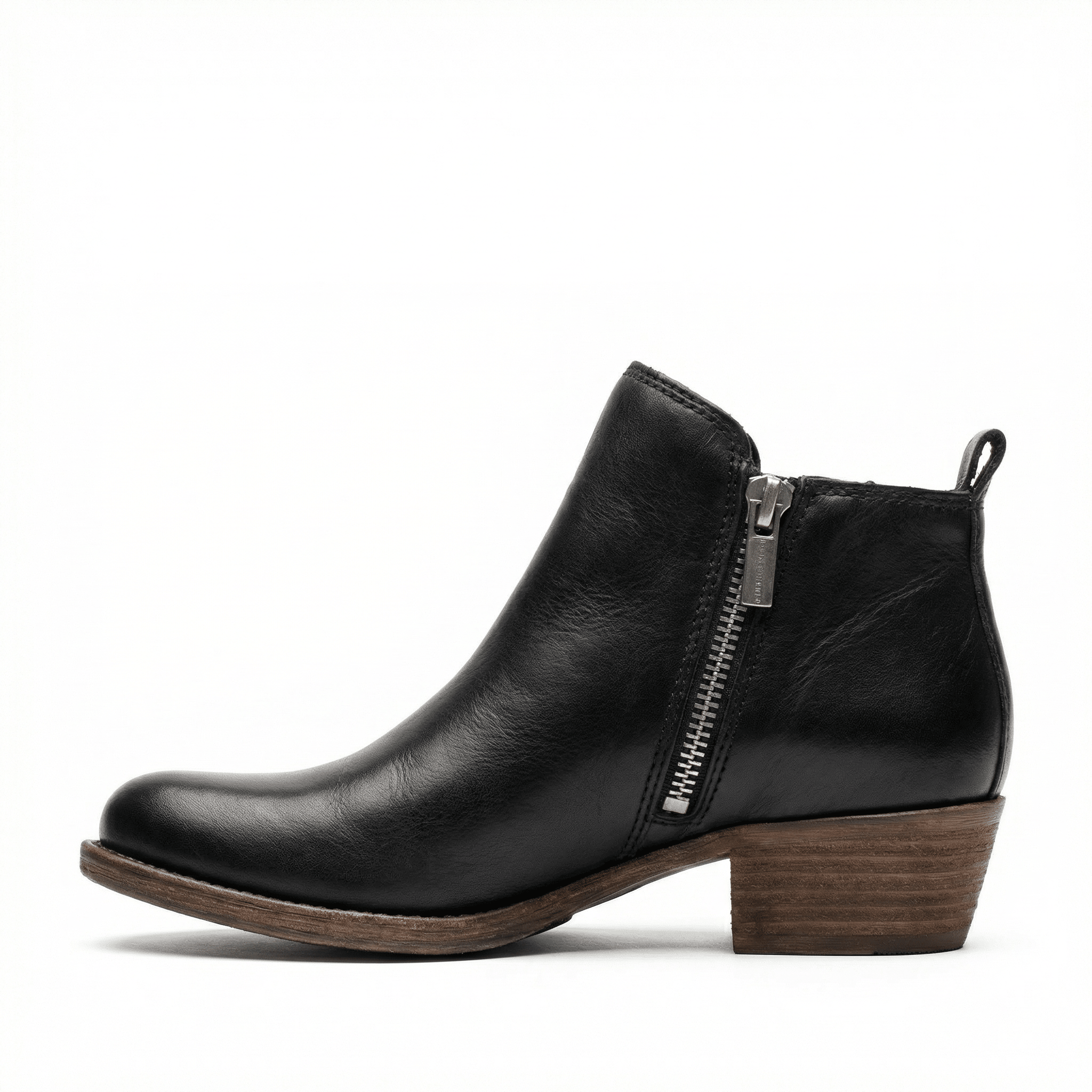Chelsea Ankle Boots Vintage Style Side Zipper Slip-On Round Toe Low Heel - Mateo & Eliana