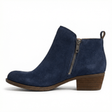 Chelsea Ankle Boots Vintage Style Side Zipper Slip-On Round Toe Low Heel - Mateo & Eliana
