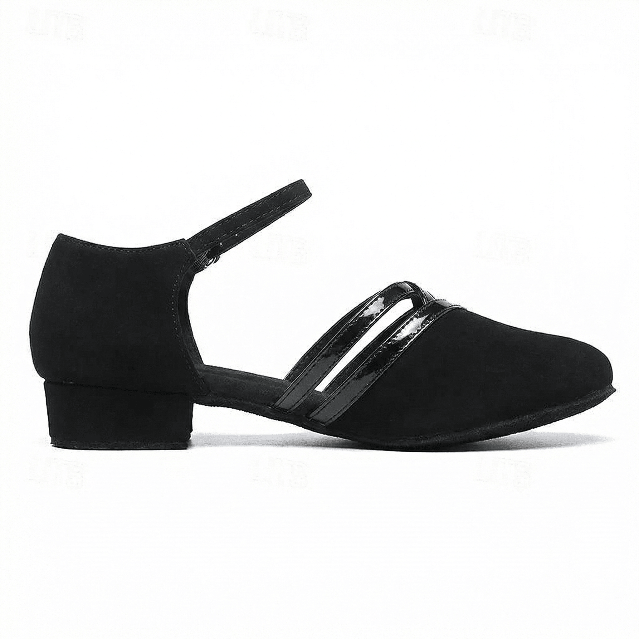 Dance Sandals Ankle Strap Stable Block Heel Non-Slip Suede Sole Padded Insole Women's - Mateo & Eliana