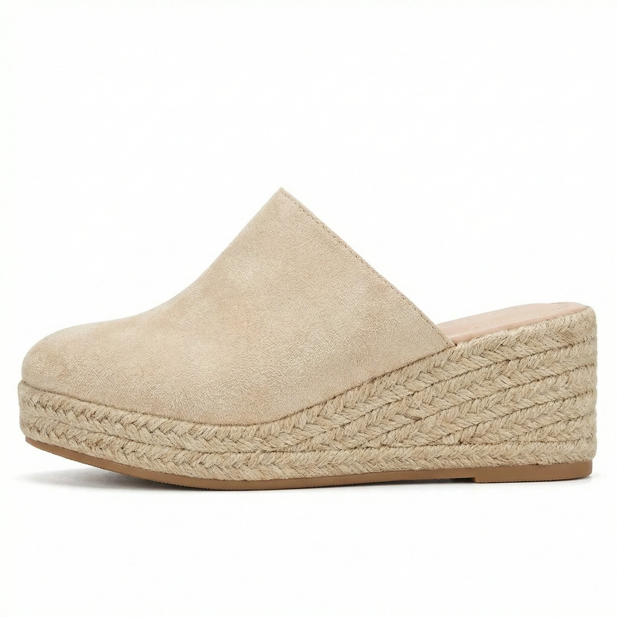 Espadrille Wedge Sandals Slip-On Mule Cushioned Footbed Non-Slip Rubber Sole - Mateo & Eliana