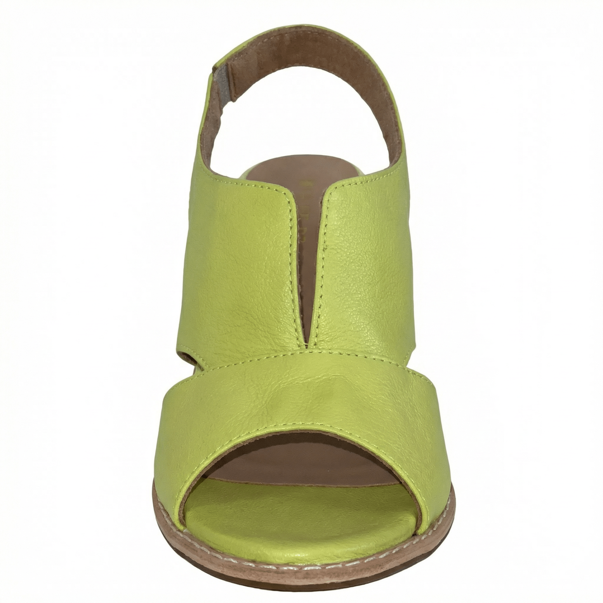 Leather Heeled Sandals with Comfort Footbed, Non-Slip Sole, Buckle Strap - Mateo & Eliana