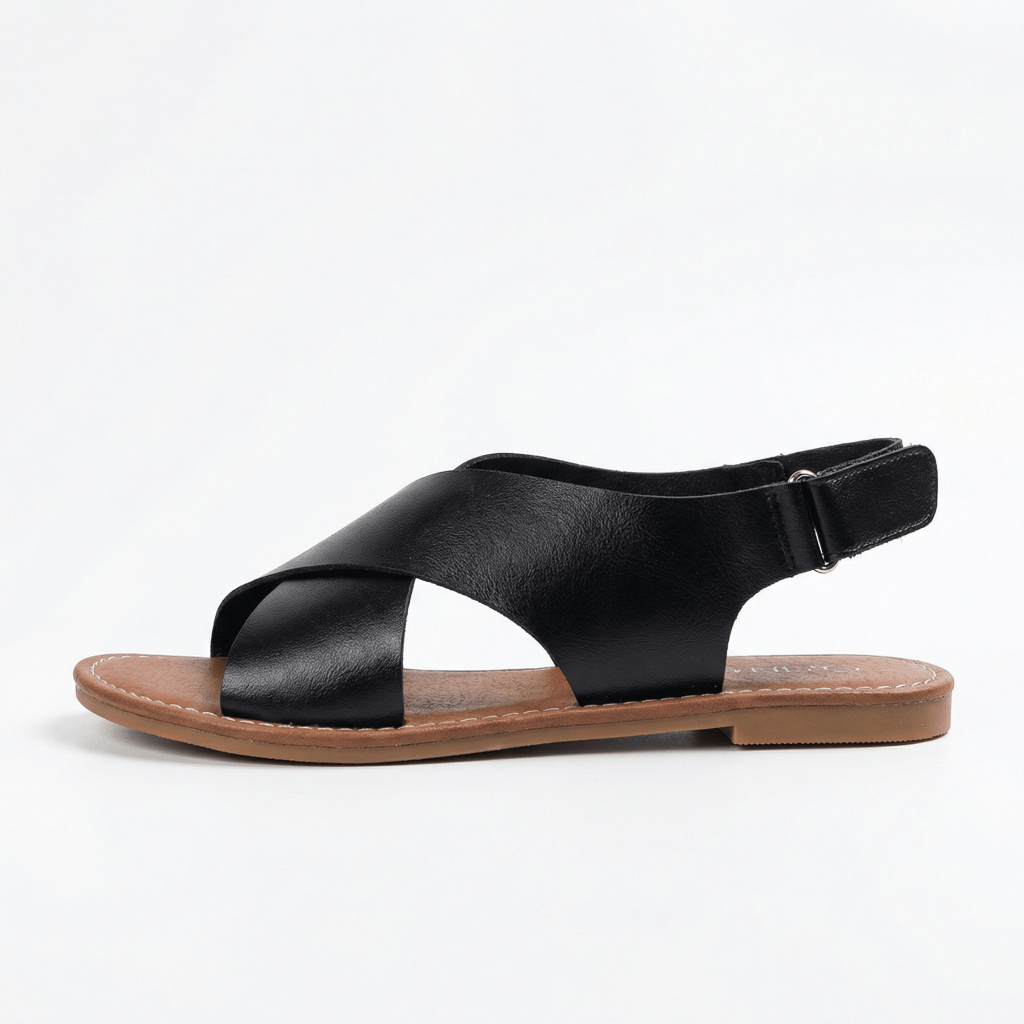 Leather Sandals Women Open Toe Flexible Sole Non-Slip Outsole Casual Summer - Mateo & Eliana