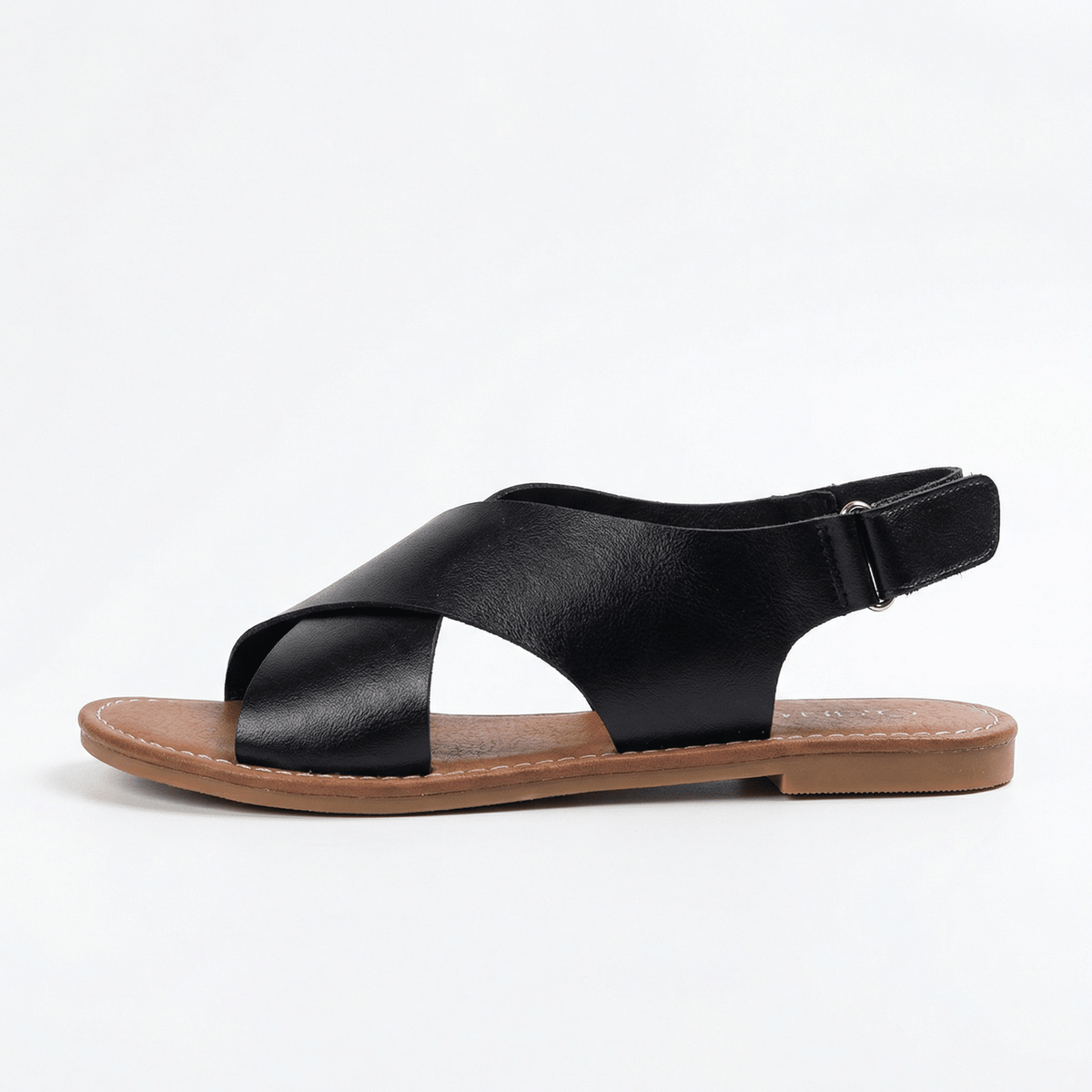 Leather Sandals Women Open Toe Flexible Sole Non-Slip Outsole Casual Summer - Mateo & Eliana