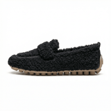 Plush Slippers Cozy Fleece Lined Slip-On Non-Slip Rubber Sole Indoor Outdoor Comfort - Mateo & Eliana