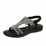 Sandals Women's Boho Flat Open Toe Arch Support Adjustable Buckle Straps - Mateo & Eliana