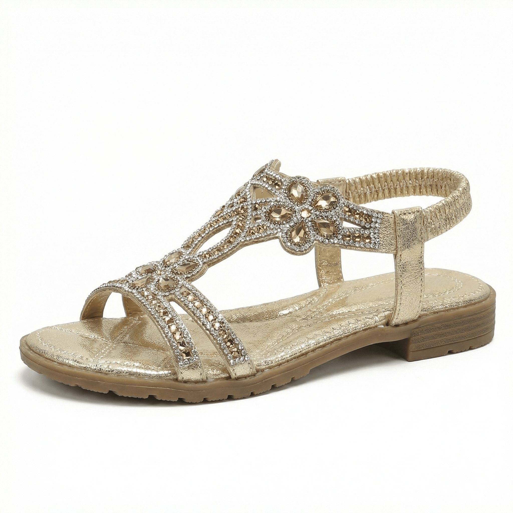 Sandals Women's Boho Flat Open Toe Arch Support Adjustable Buckle Straps - Mateo & Eliana