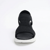 Sandals Women's Knit Slip-On Cushioned Footbed Open Toe Lightweight Walking Summer - Mateo & Eliana