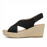 Wedge Espadrilles Cushioned Footbed Slip-On Casual Summer Shoes for Women - Mateo & Eliana