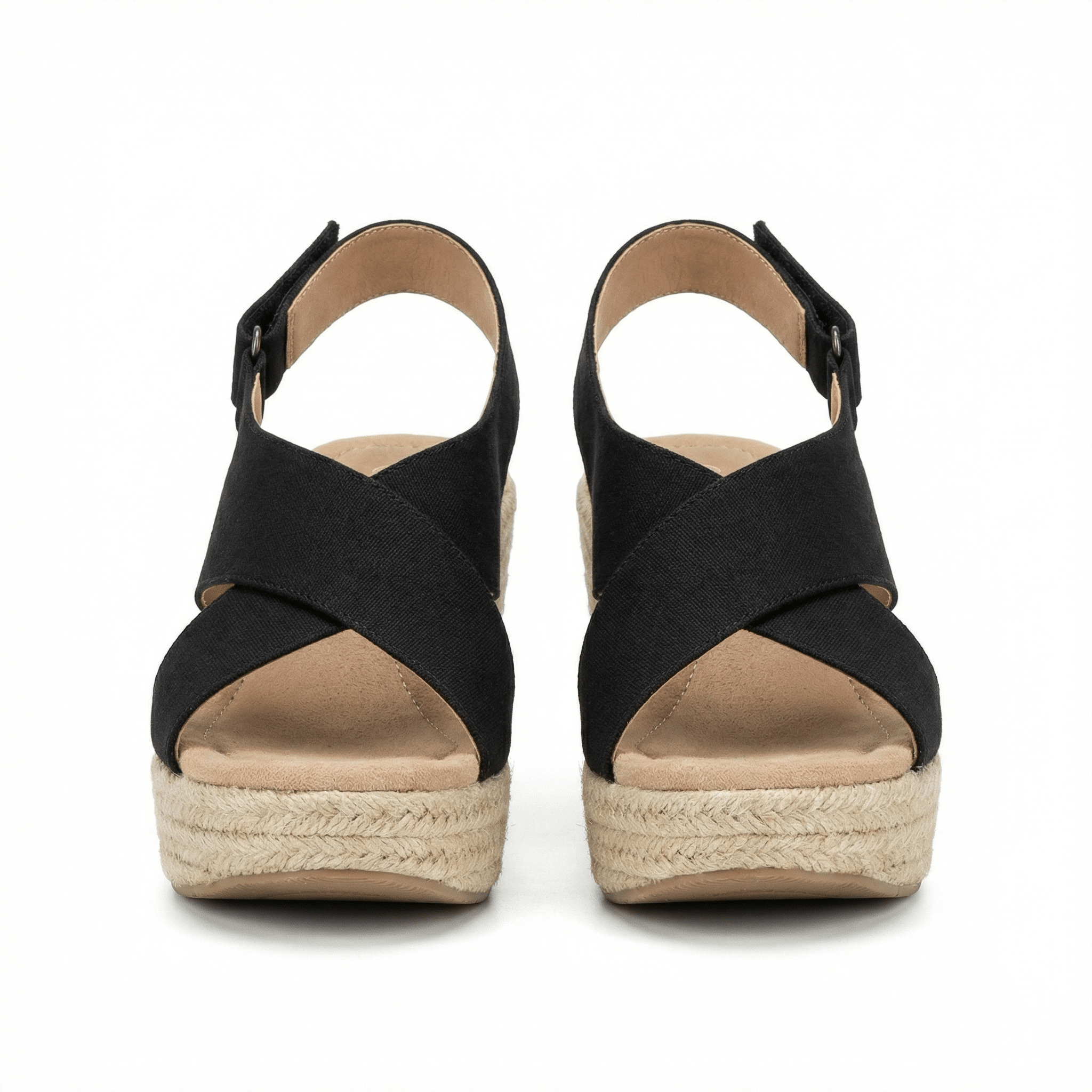 Wedge Espadrilles Cushioned Footbed Slip-On Casual Summer Shoes for Women - Mateo & Eliana