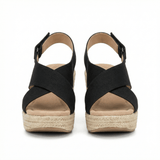 Wedge Espadrilles Cushioned Footbed Slip-On Casual Summer Shoes for Women - Mateo & Eliana