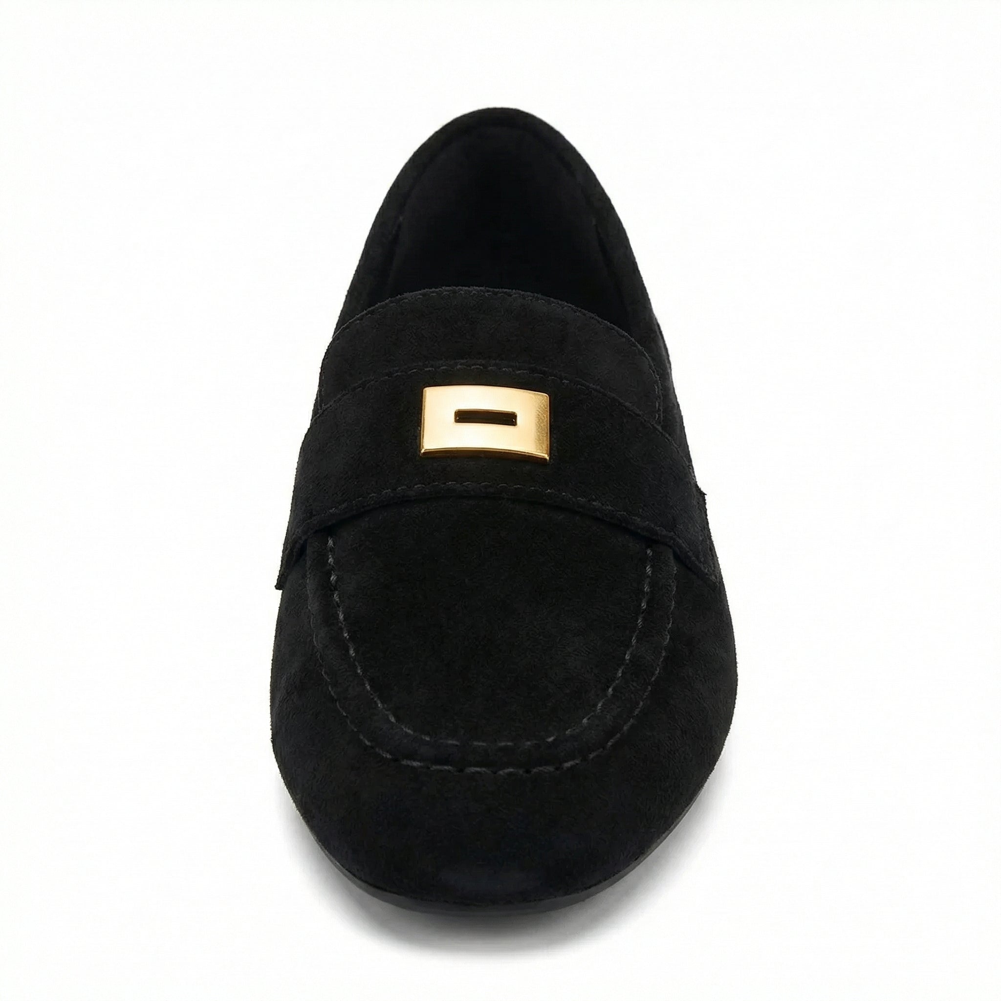 Women's Suede Loafers Classic Slip-On Round Toe Flat Comfort Sole - Mateo & Eliana