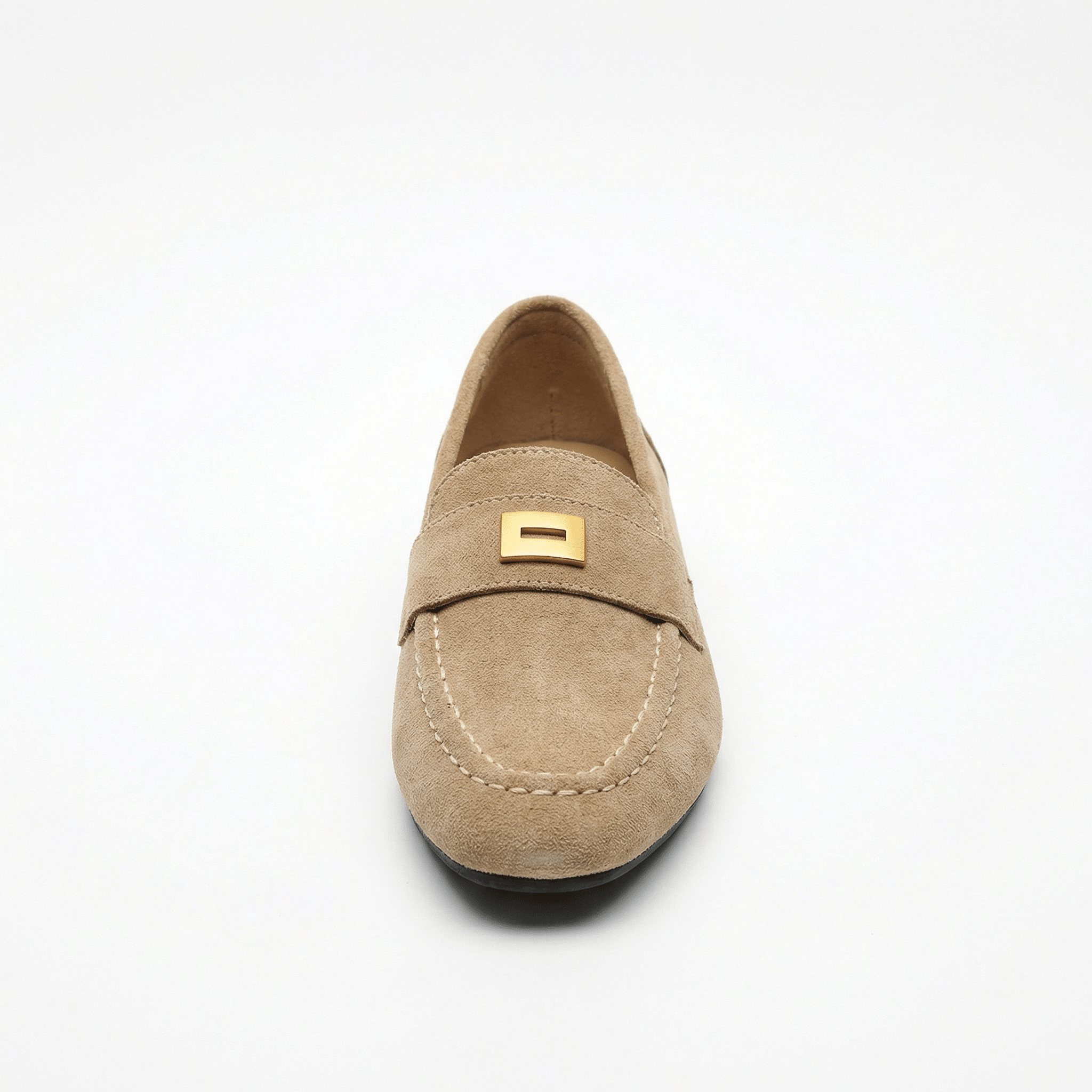 Women's Suede Loafers Classic Slip-On Round Toe Flat Comfort Sole - Mateo & Eliana