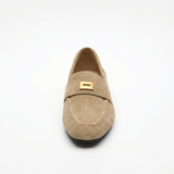 Women's Suede Loafers Classic Slip-On Round Toe Flat Comfort Sole - Mateo & Eliana