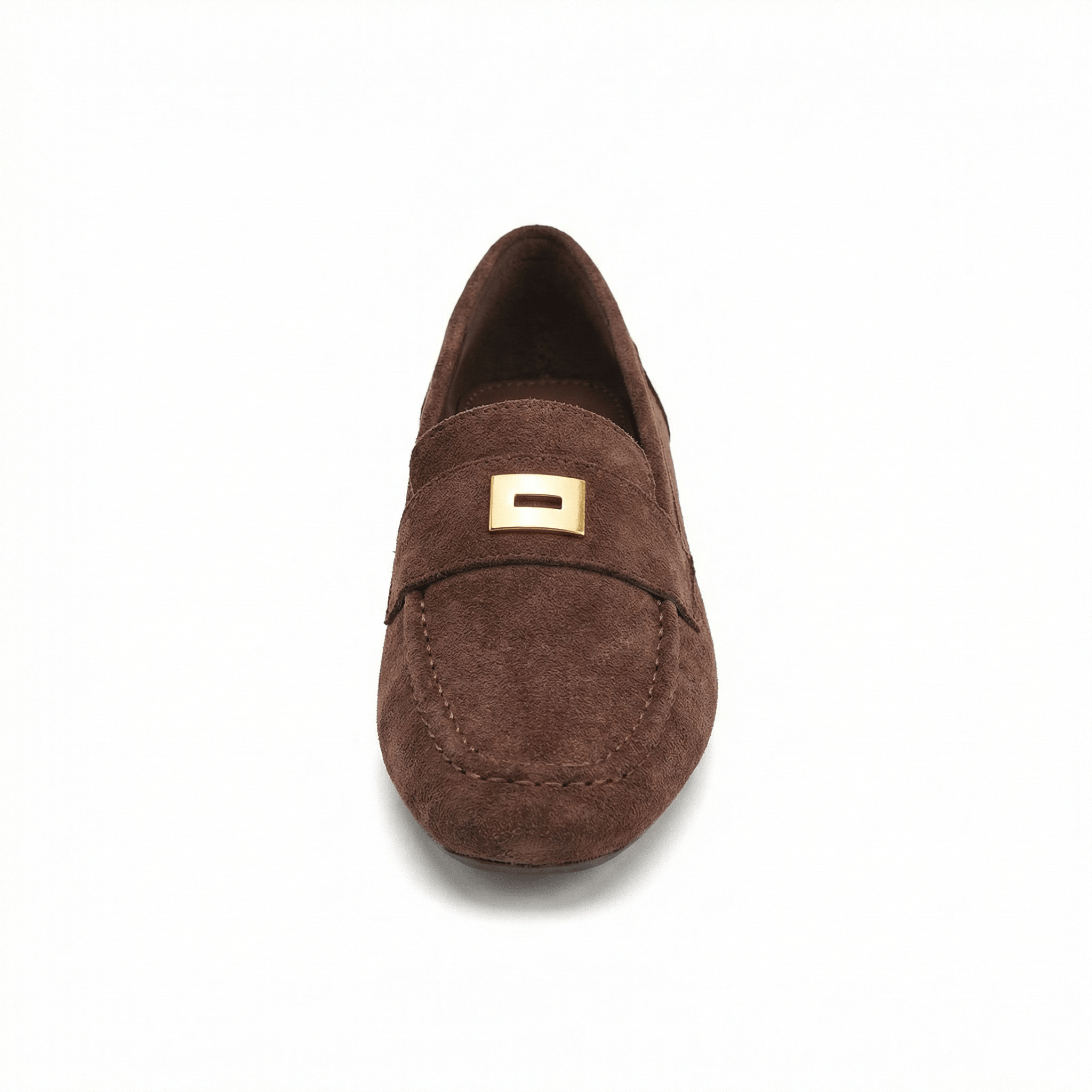 Women's Suede Loafers Classic Slip-On Round Toe Flat Comfort Sole - Mateo & Eliana