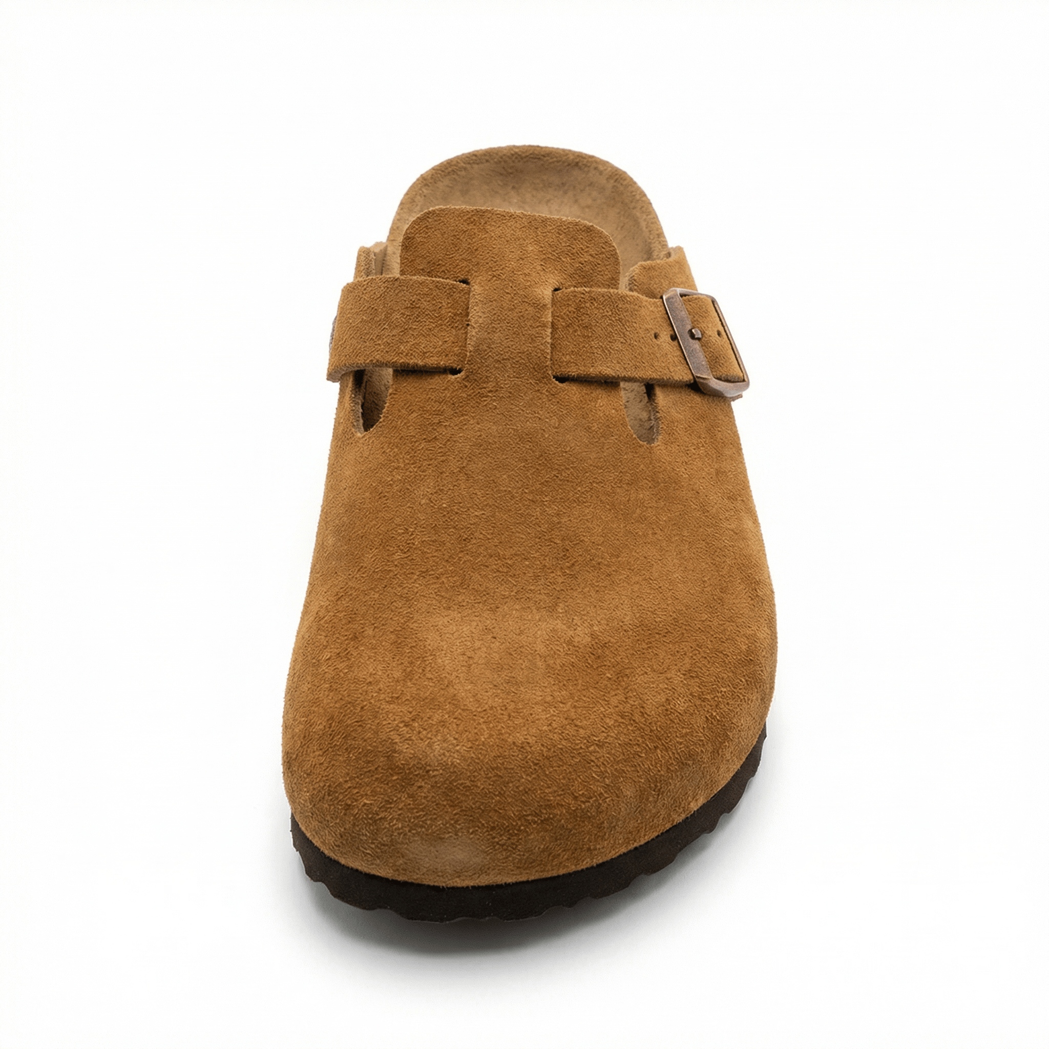Women's Vegan Leather Sandals Classic Slip-On Comfortable Fit Flat Sole Everyday Wear - Mateo & Eliana